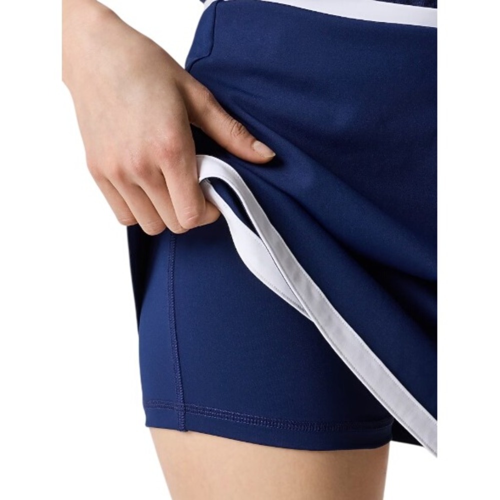 J.Crew Active Skort Women L Navy Blue New Wrap Front Athletic CG044